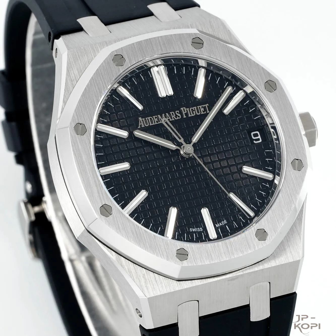 オーデマ・ピゲ ロイヤルオーク 41mm 15510ST|ブラック文字盤 × ラバーベルト【DDF工場製】 - 画像 (2)