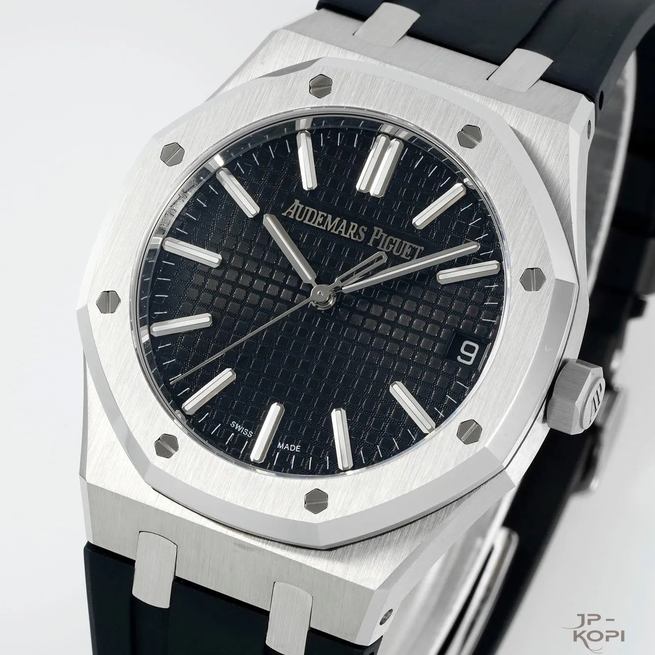 オーデマ・ピゲ ロイヤルオーク 41mm 15510ST|ブラック文字盤 × ラバーベルト【DDF工場製】 - 画像 (3)