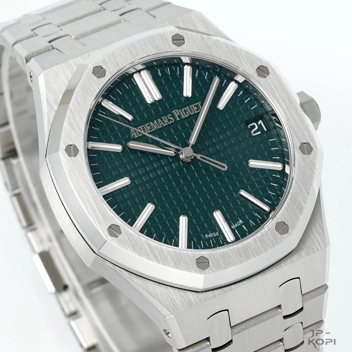 オーデマ・ピゲ ロイヤルオーク 41mm 15510ST|グリーン文字盤 × ステンレスブレスレット【DDF工場製】 - 画像 (3)