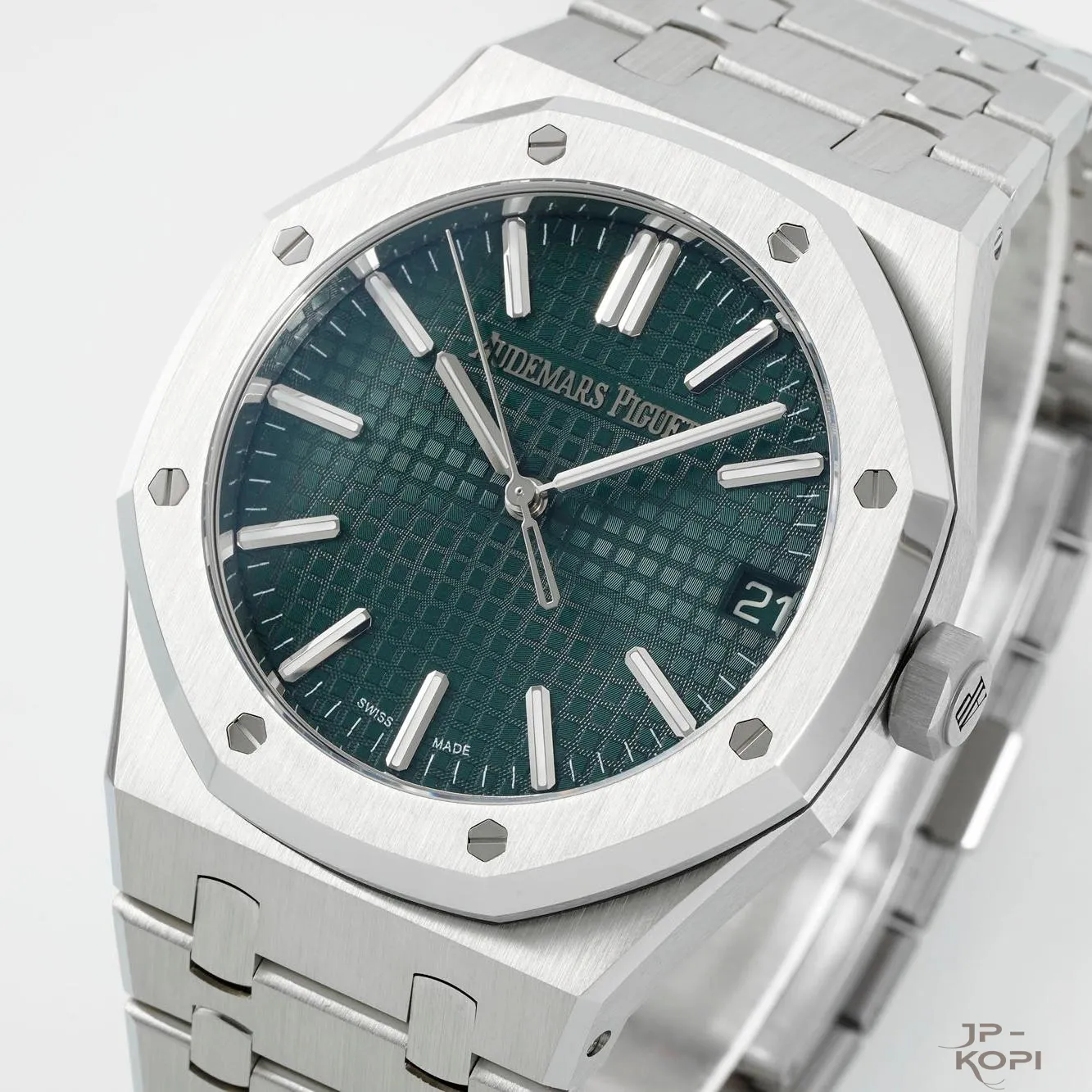 オーデマ・ピゲ ロイヤルオーク 41mm 15510ST|グリーン文字盤 × ステンレスブレスレット【DDF工場製】 - 画像 (4)