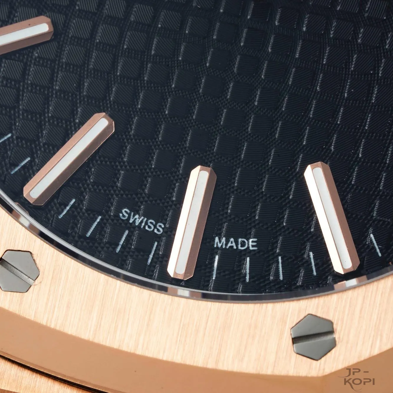 オーデマ・ピゲ ロイヤルオーク 41mm 15510OR|ブラック文字盤 × ローズゴールドブレス 加重版【DDF工場製】 - 画像 (6)
