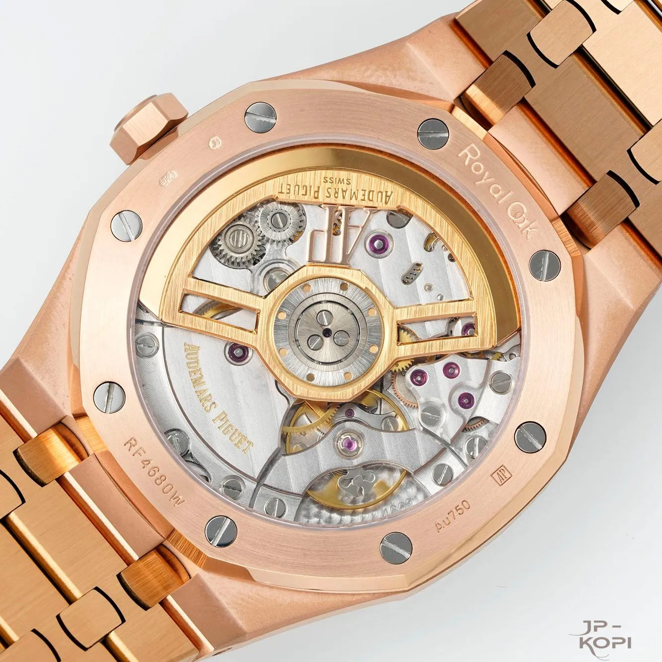 オーデマ・ピゲ ロイヤルオーク 41mm 15510OR|ブラック文字盤 × ローズゴールドブレス 加重版【DDF工場製】 - 画像 (9)