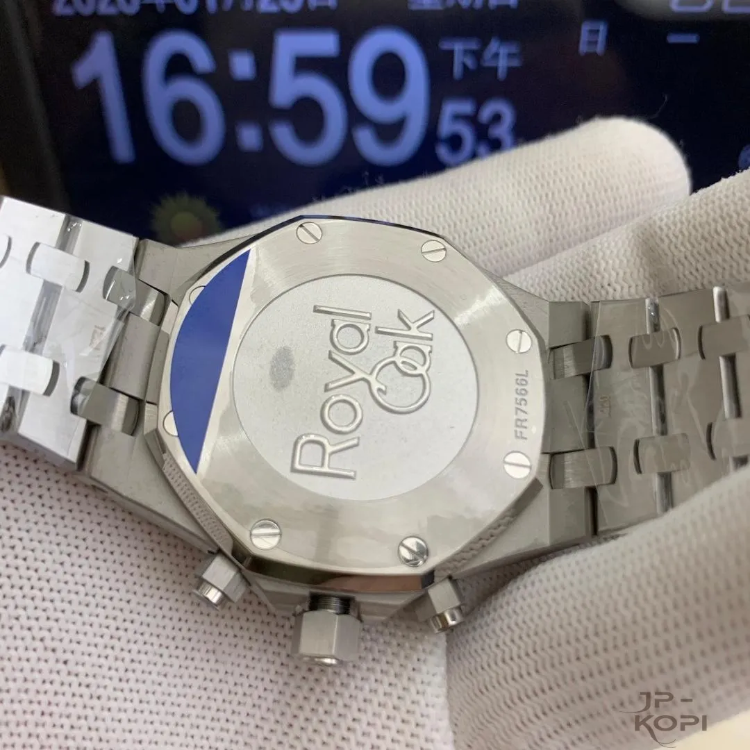 オーデマ・ピゲ ロイヤル オーク クロノグラフ 38mm 26315ST|シルバー文字盤 × ブルーカウンター【APS工場製】 - 画像 (8)