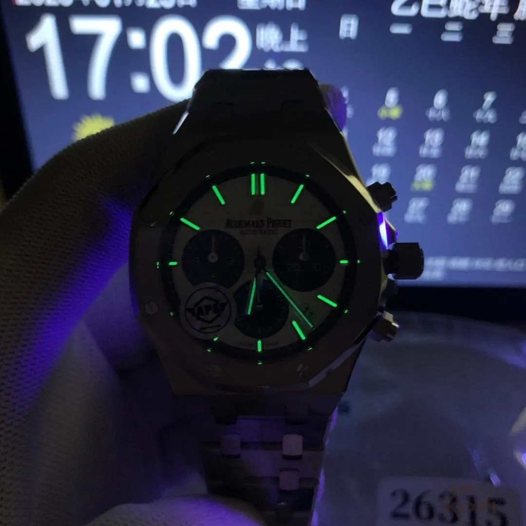 オーデマ・ピゲ ロイヤル オーク クロノグラフ 38mm 26315ST|シルバー文字盤 × ブルーカウンター【APS工場製】 - 画像 (14)