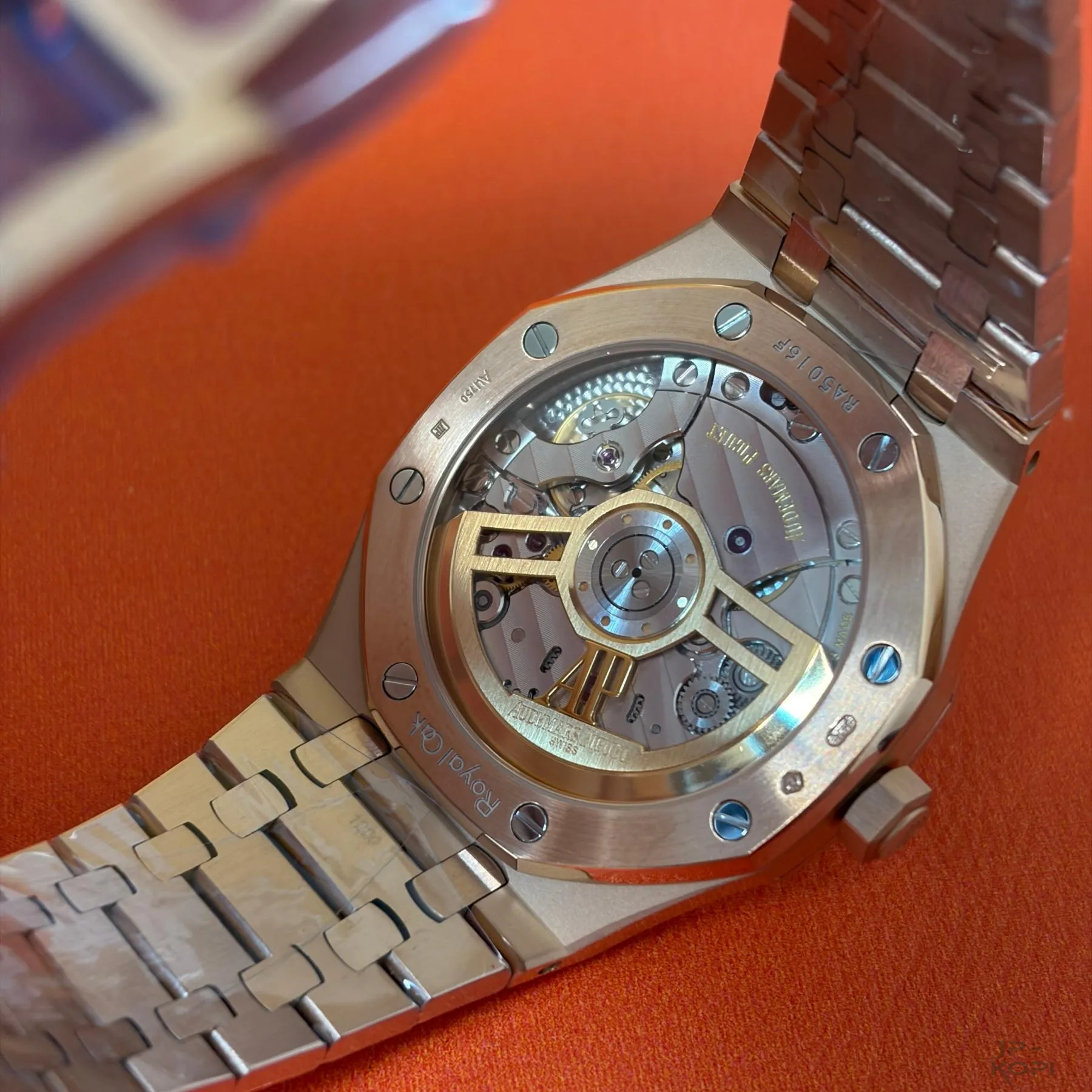 オーデマ・ピゲ ロイヤルオーク 41mm 15510OR|ブラック文字盤 × RGメッキブレスレット【APS工場製】 - 画像 (7)