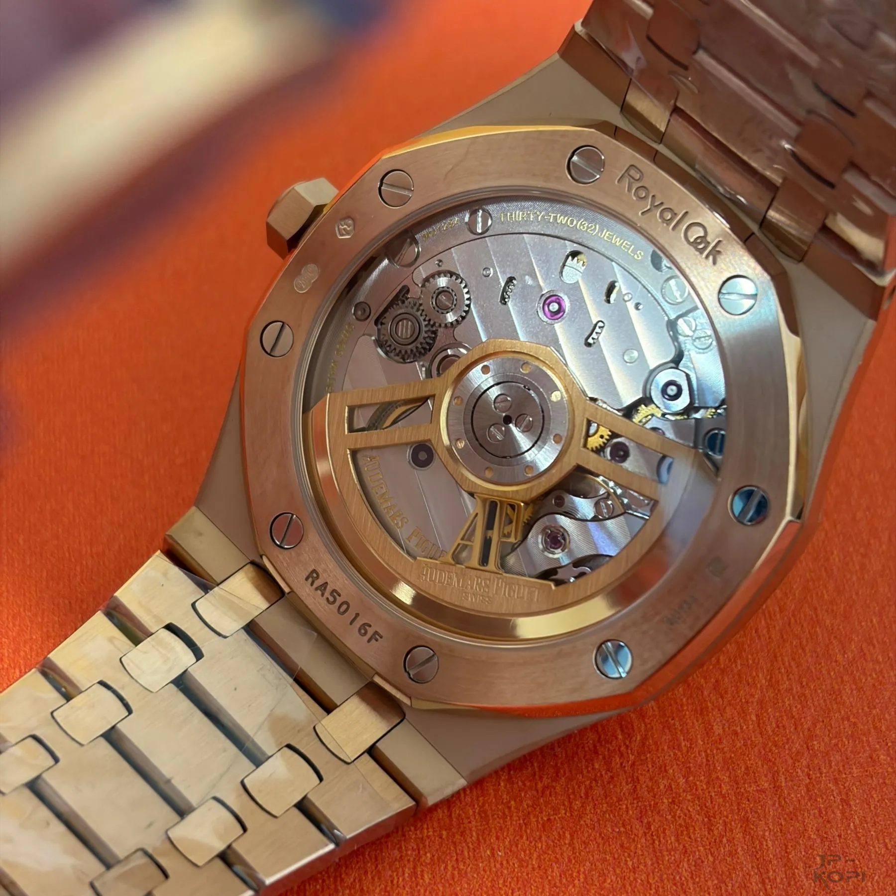 オーデマ・ピゲ ロイヤルオーク 41mm 15510OR|ブラック文字盤 × RGメッキブレスレット【APS工場製】 - 画像 (8)