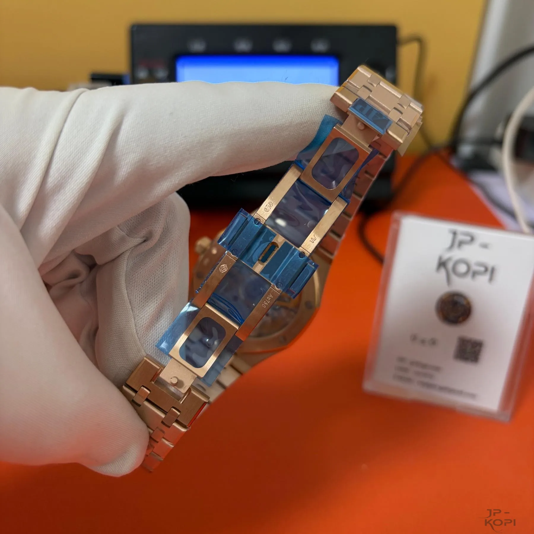 オーデマ・ピゲ ロイヤルオーク 41mm 15510OR|ブラック文字盤 × RGメッキブレスレット【APS工場製】 - 画像 (9)