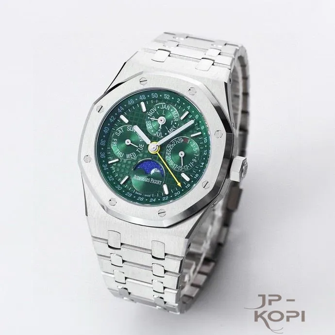 オーデマ・ピゲ ロイヤルオーク 永久カレンダー 41mm 26606ST|グリーン文字盤 × ステンレスブレスレット【BBS工場製】 - 画像 (3)