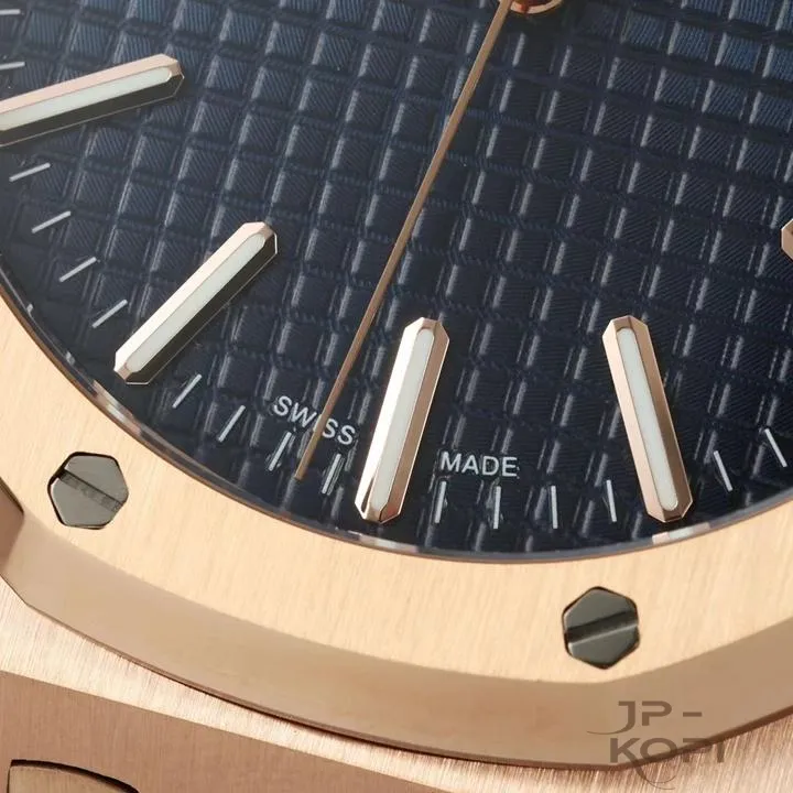 オーデマ・ピゲ ロイヤルオーク 50周年 41mm 15510OR|ナイトブルー文字盤 × ローズゴールドブレスレット【IP工場製】 - 画像 (6)
