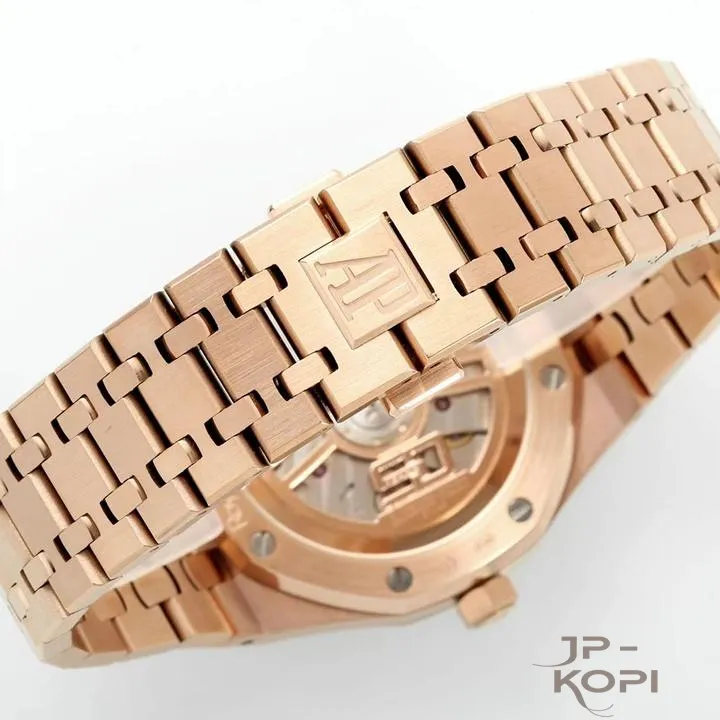 オーデマ・ピゲ ロイヤルオーク 50周年 41mm 15510OR|ナイトブルー文字盤 × ローズゴールドブレスレット【IP工場製】 - 画像 (9)