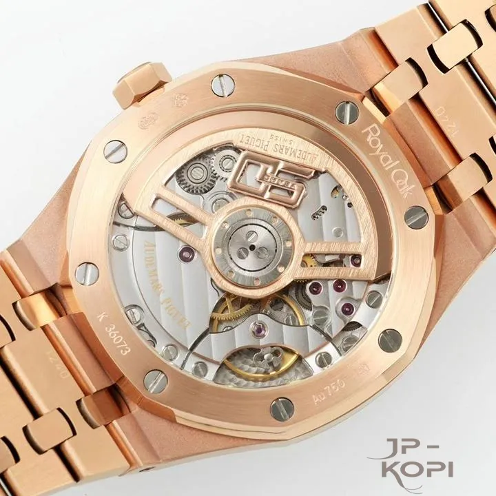 オーデマ・ピゲ ロイヤルオーク 50周年 41mm 15510OR|ナイトブルー文字盤 × ローズゴールドブレスレット【IP工場製】 - 画像 (10)