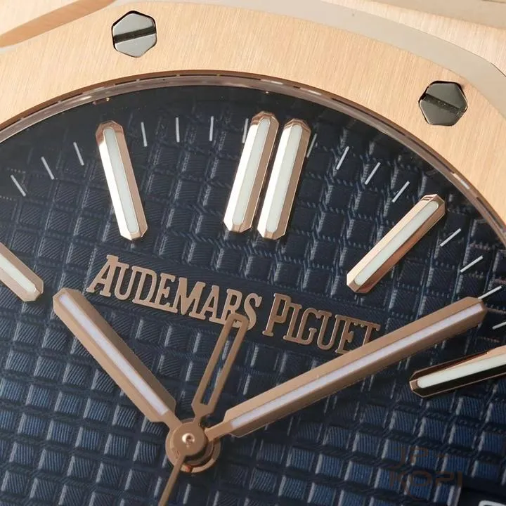 オーデマ・ピゲ ロイヤルオーク“50周年記念”41mm 15510OR|ナイトブルー文字盤 × ブルーレザーストラップ【IP工場製】 - 画像 (5)