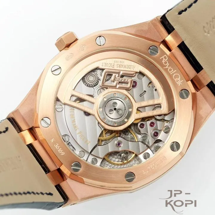 オーデマ・ピゲ ロイヤルオーク“50周年記念”41mm 15510OR|ナイトブルー文字盤 × ブルーレザーストラップ【IP工場製】 - 画像 (10)