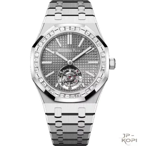 オーデマ・ピゲ ロイヤルオーク トゥールビヨン 26730BC｜グレーダイヤル × バゲットダイヤモンドベゼル × 41mm【BBS工場製】