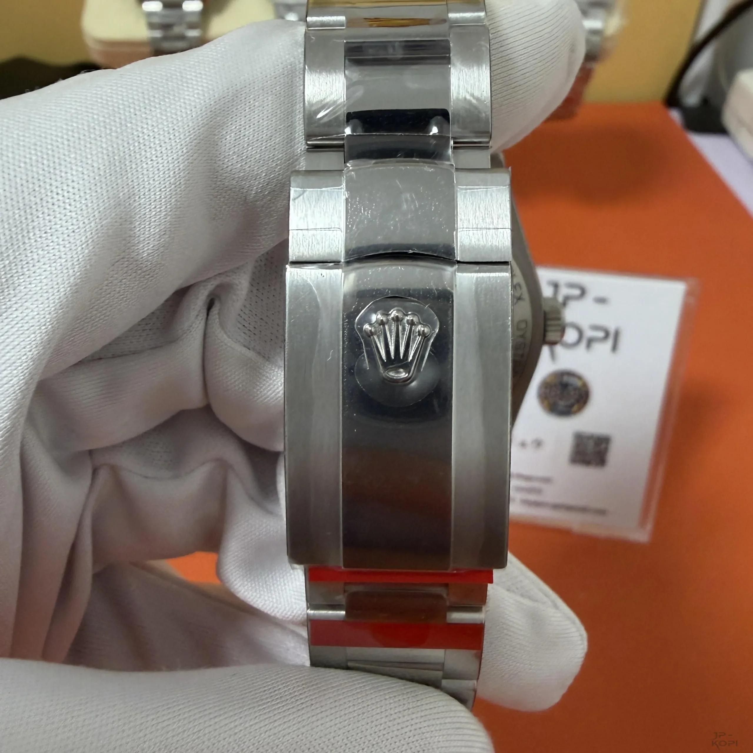 ロレックス ミルガウス 116400GV-0002|Zブルー ダイアル グリーンサファイヤガラス 丹東Cal.3131【VS工場製】 - 画像 (8)