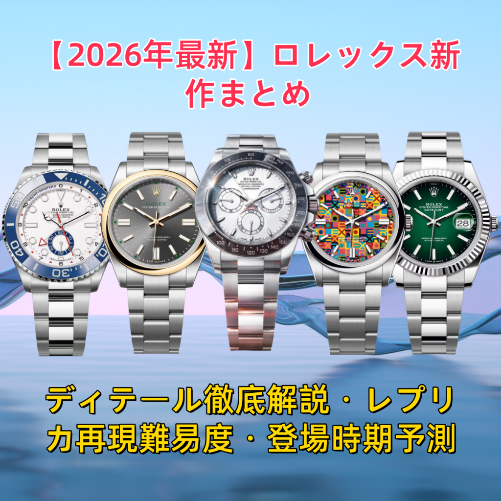2026年最新】ロレックス新作まとめ｜ディテール徹底解説・レプリカ再現