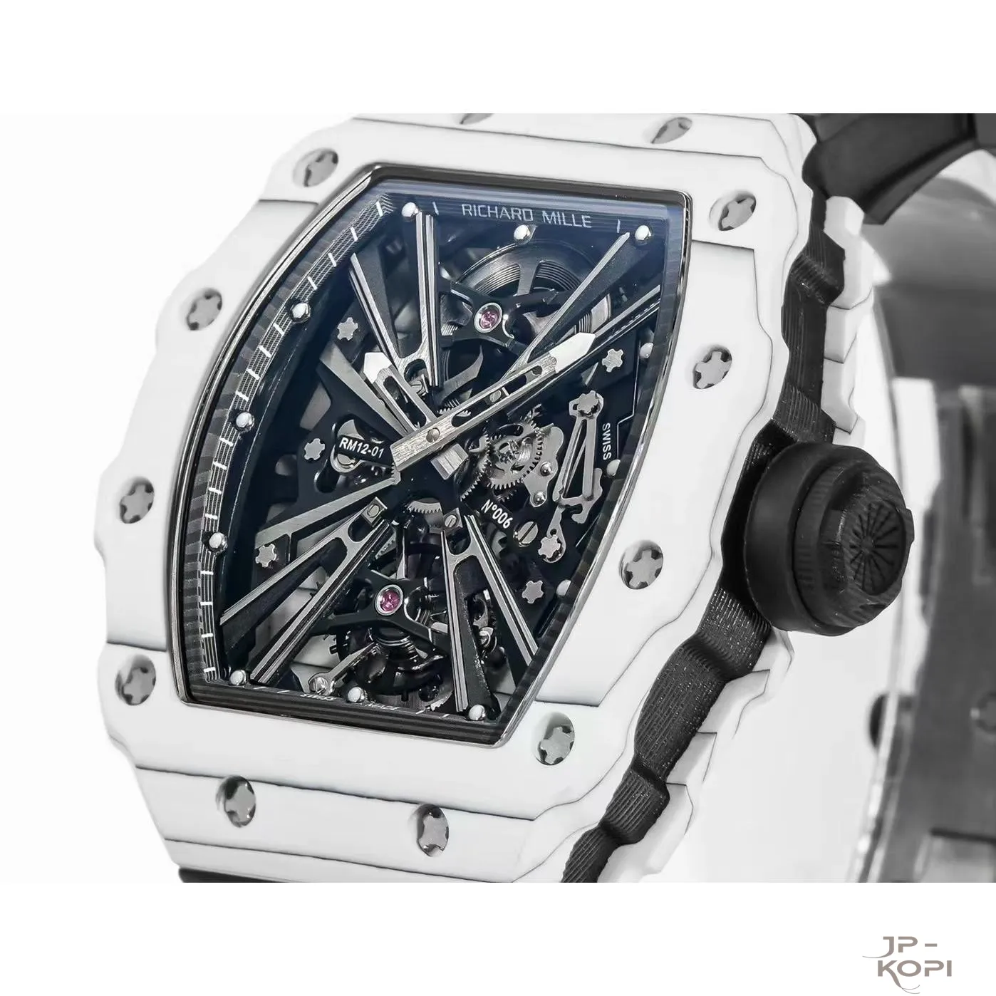 リシャール・ミル RM12-01 トゥールビヨン|ホワイトカーボンケース × ブラックバンド【RM工場製】 - 画像 (4)