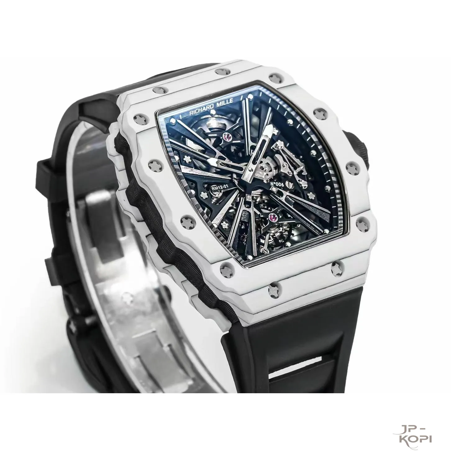 リシャール・ミル RM12-01 トゥールビヨン|ホワイトカーボンケース × ブラックバンド【RM工場製】 - 画像 (5)