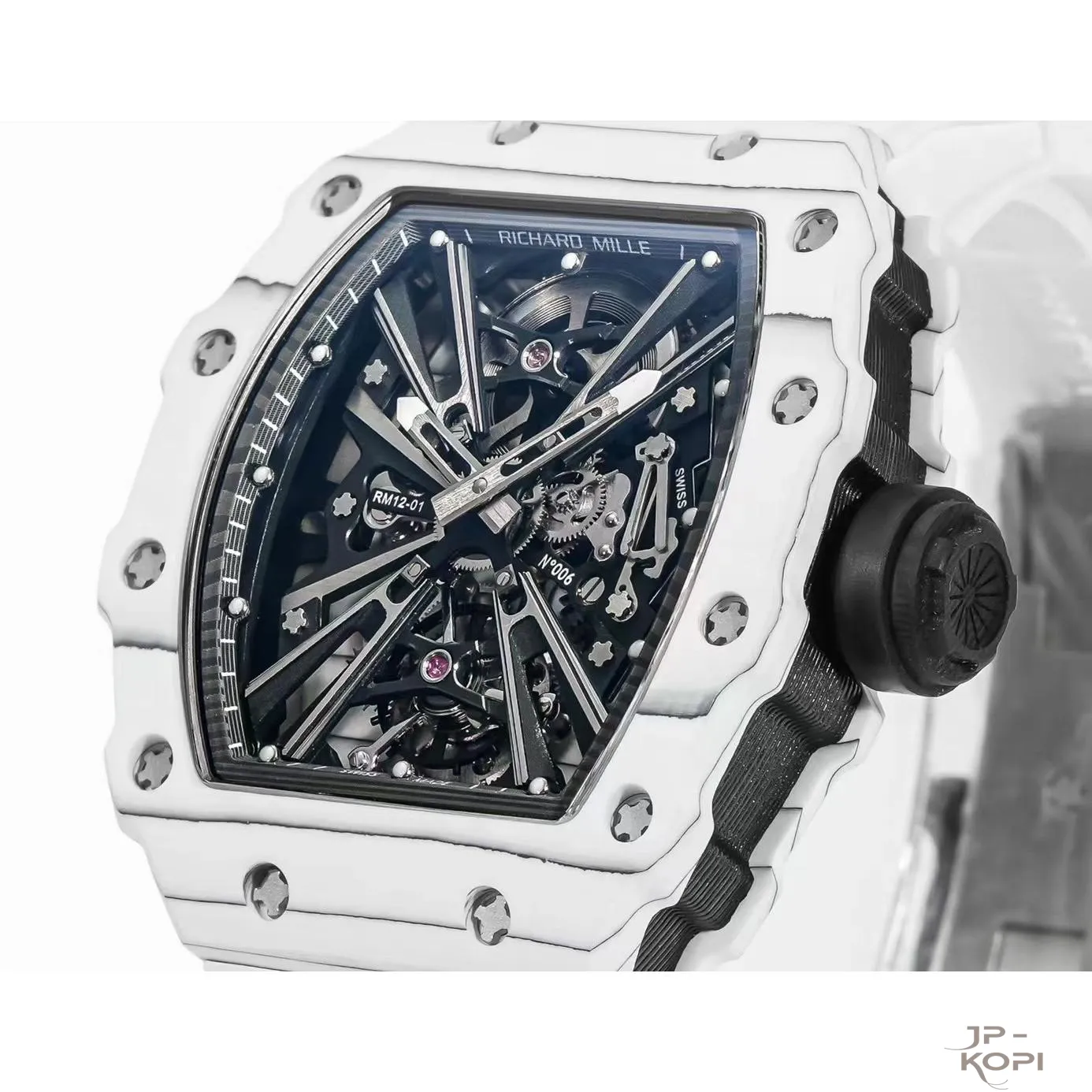 リシャール・ミル RM12-01 トゥールビヨン|ホワイトカーボンケース × ホワイトバンド【RM工場製】 - 画像 (5)