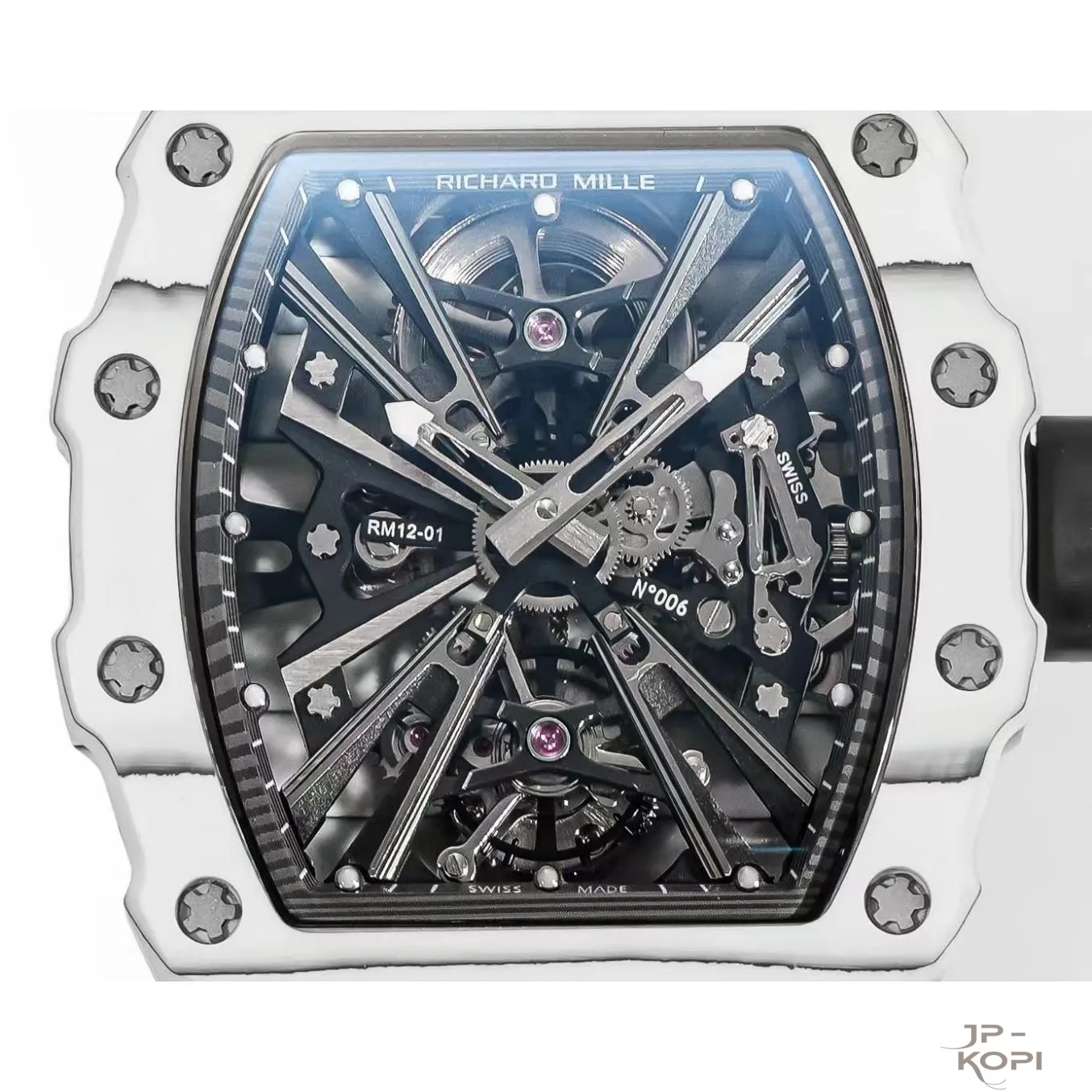 リシャール・ミル RM12-01 トゥールビヨン|ホワイトカーボンケース × ホワイトバンド【RM工場製】 - 画像 (6)