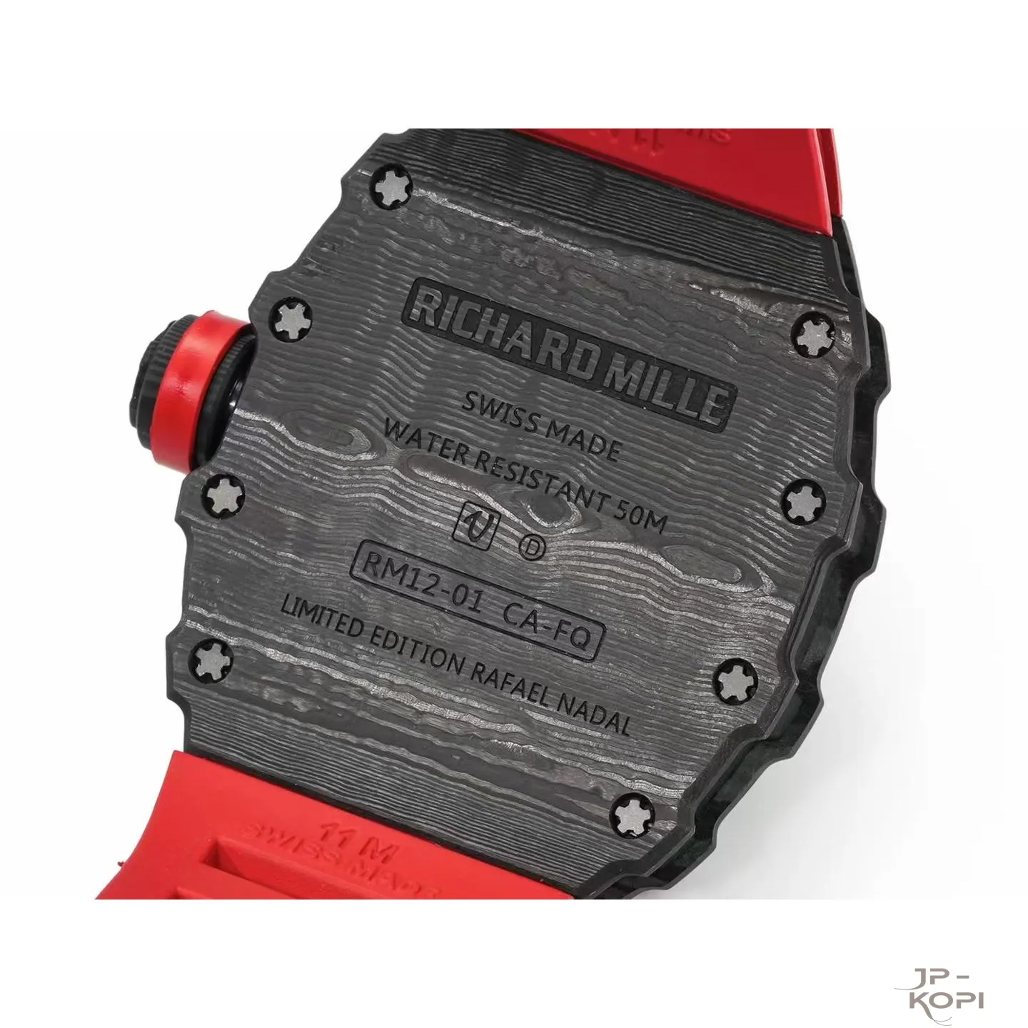 リシャール・ミル RM12-01 トゥールビヨン|ブラックカーボンケース × レッドバンド【RM工場製】 - 画像 (8)