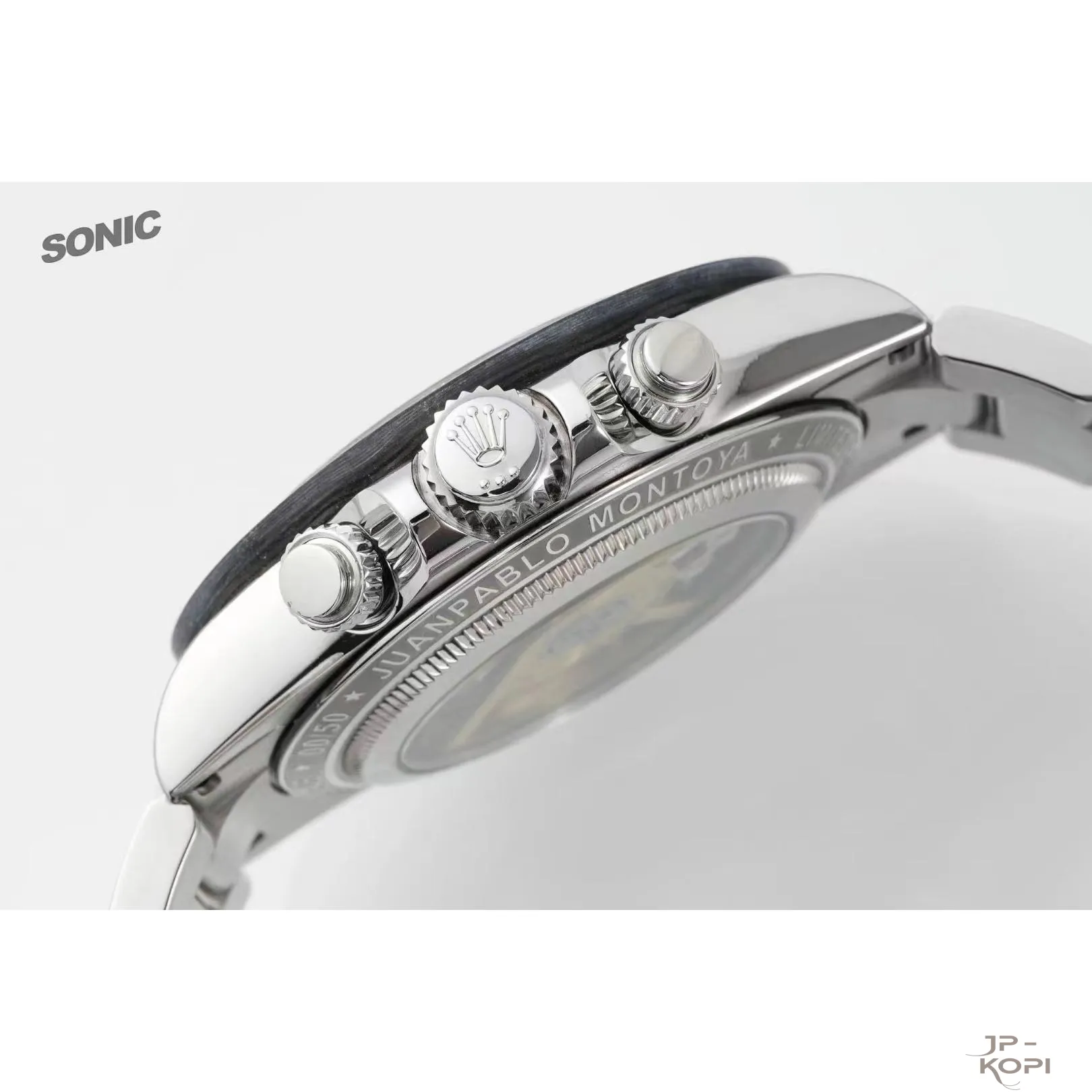 ロレックス × Artisans de Genève スケルトン|ホワイト×ブルーダイアル × ステンレスバンド【Sonic工場製】 - 画像 (6)