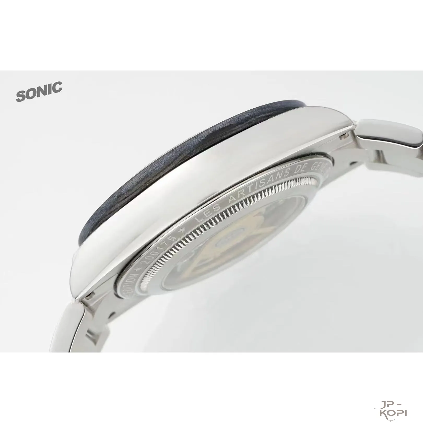 ロレックス × Artisans de Genève スケルトン|ホワイト×ブルーダイアル × ステンレスバンド【Sonic工場製】 - 画像 (7)