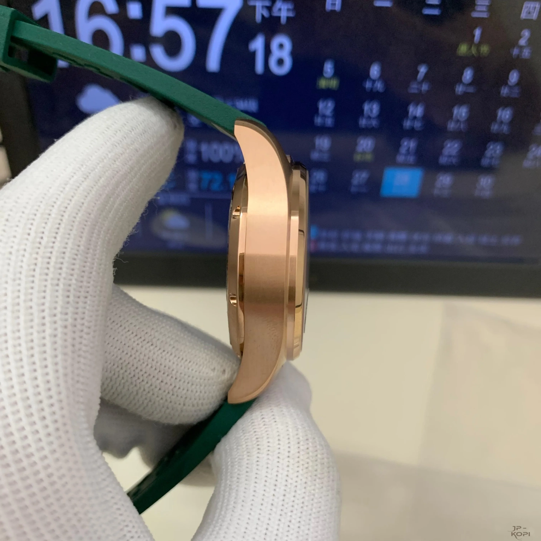 IWC パイロットウォッチ IW388110|グリーンダイアル × ローズゴールドケース × ラバーベルト【APS工場製】 - 画像 (5)