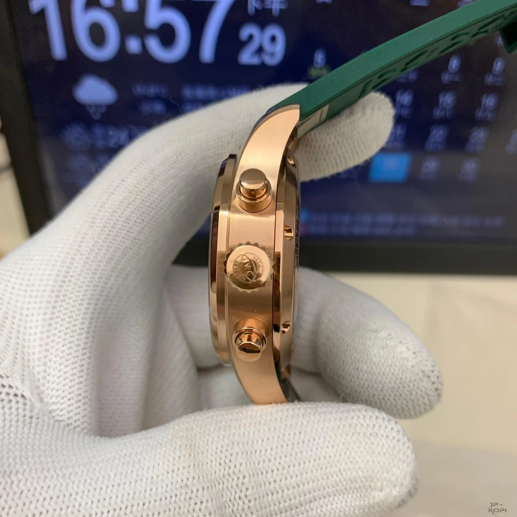IWC パイロットウォッチ IW388110|グリーンダイアル × ローズゴールドケース × ラバーベルト【APS工場製】 - 画像 (6)