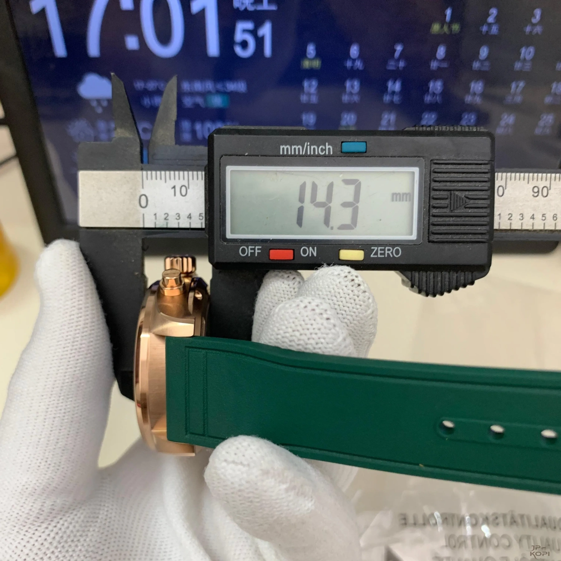 IWC パイロットウォッチ IW388110|グリーンダイアル × ローズゴールドケース × ラバーベルト【APS工場製】 - 画像 (13)