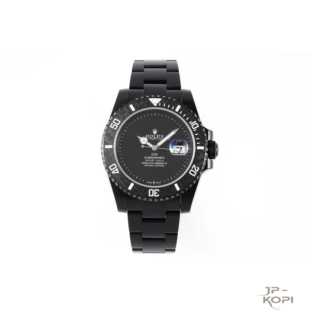 DiW × ロレックス サブマリーナー GHOST Stealth|DLCブラック × カーボンベゼル 40mm【DIW工場製】 - 画像 (2)