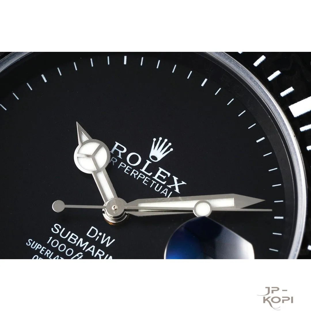 DiW × ロレックス サブマリーナー GHOST Stealth|DLCブラック × カーボンベゼル 40mm【DIW工場製】 - 画像 (5)