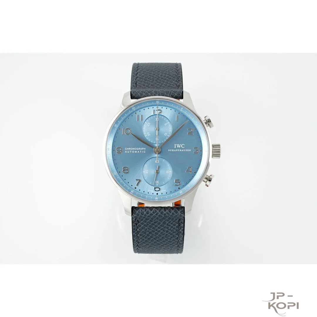IWC ポルトギーゼ IW501708|ホライゾンブルー文字盤 シルバーインデックス×ライトブルーレザー 42.4mm【ZF工場製】 - 画像 (2)