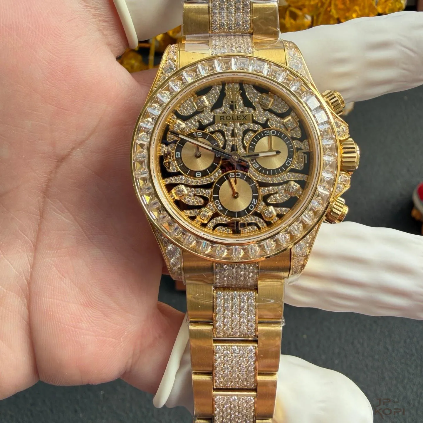 ロレックス デイトナ 116598TBR “Eye of the Tiger”|バゲットダイヤ × タイガーアイ文字盤 40mm【PPM工場製】 - 画像 (2)