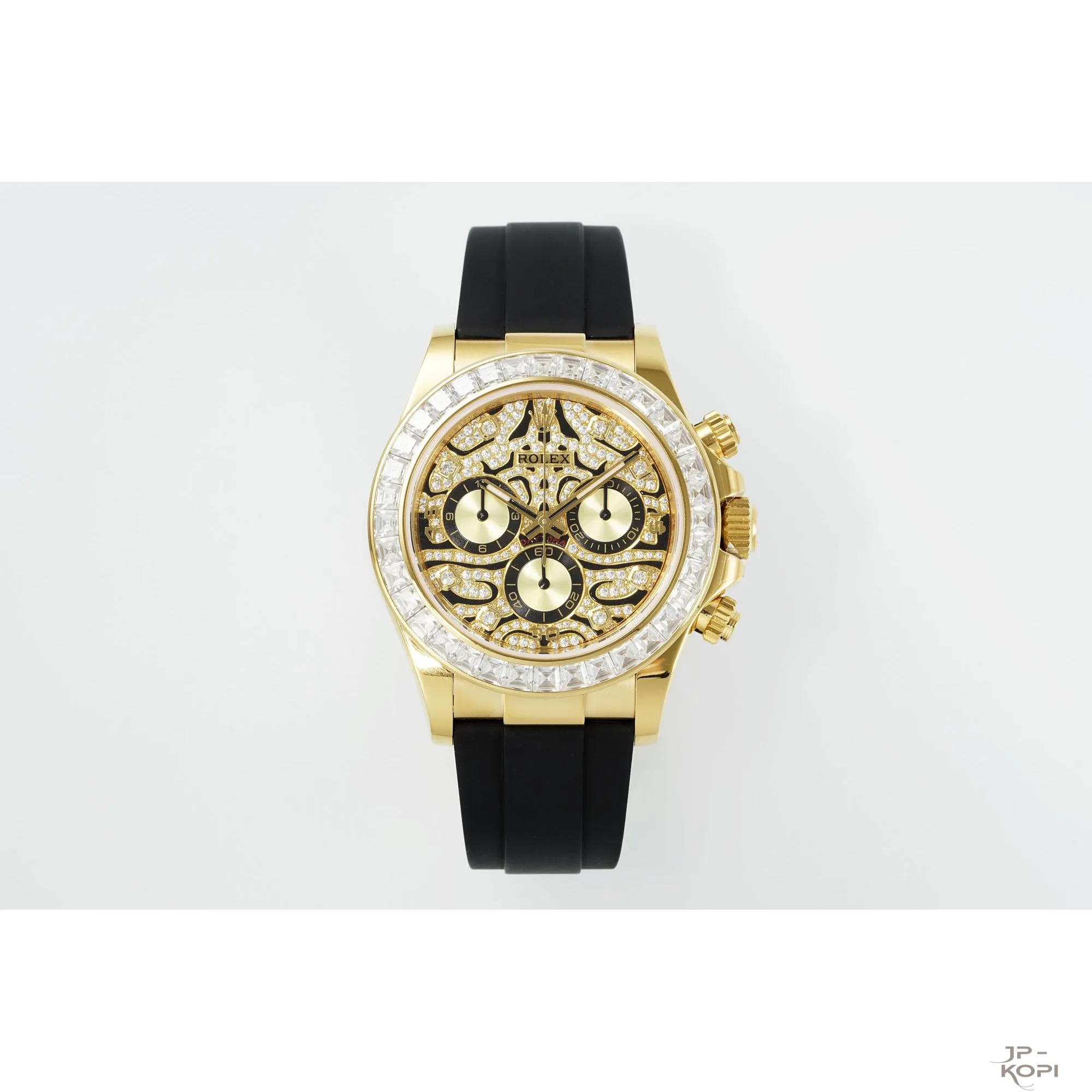 ロレックス デイトナ 116588TBR “Eye of the Tiger”|バゲットダイヤ × タイガーアイ文字盤 × ラバーストラップ【PPM工場製】 - 画像 (2)