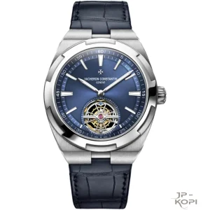 ヴァシュロン・コンスタンタン Overseas トゥールビヨン 6000V|ブルーダイアル×レザーバンド 42.5MM【BBS工場製】