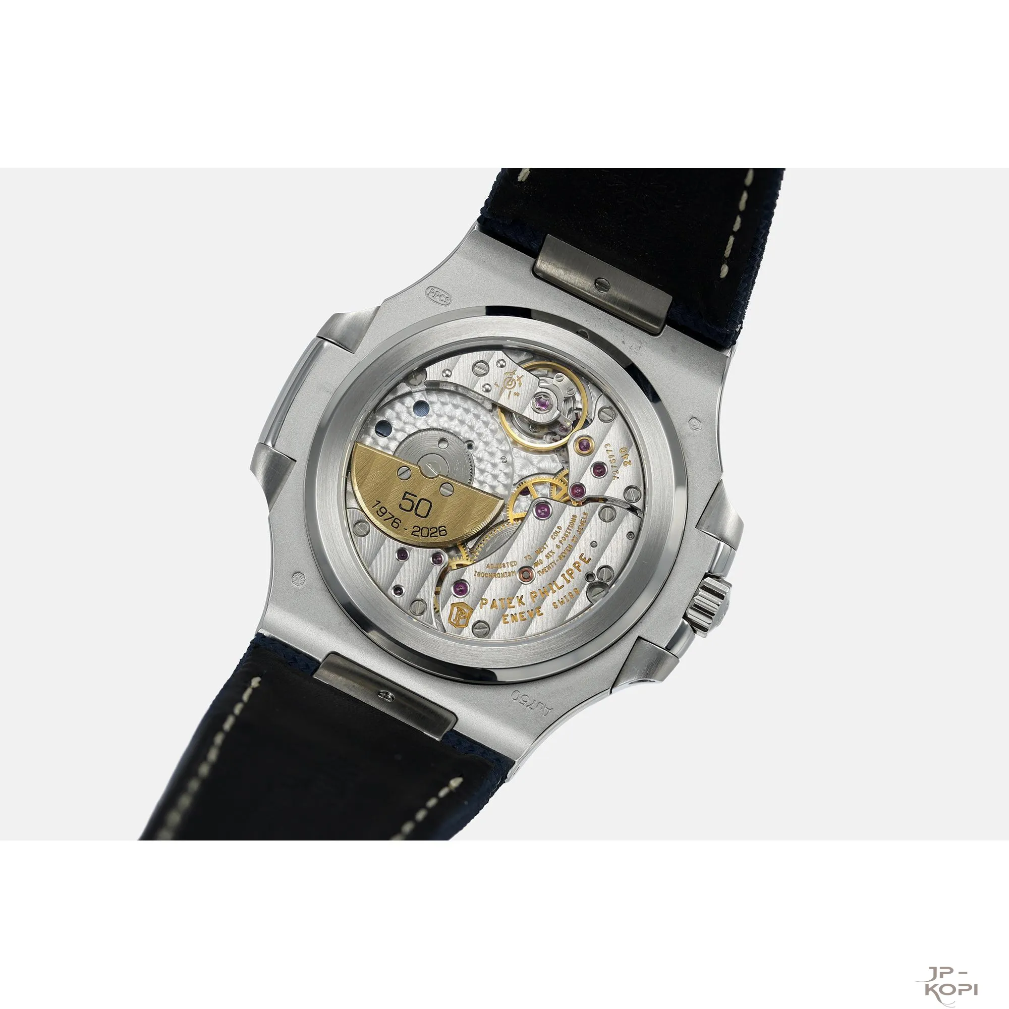 パテック・フィリップ ノーチラス誕生50周年記念 5810G-001|ブルーダイアル × コンポジットストラップ【PPF工場製】 - 画像 (9)
